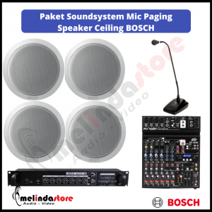 Paket Soundsystem Mic Paging Speaker Ceiling BOSCH LHM0606 - 4 Speaker